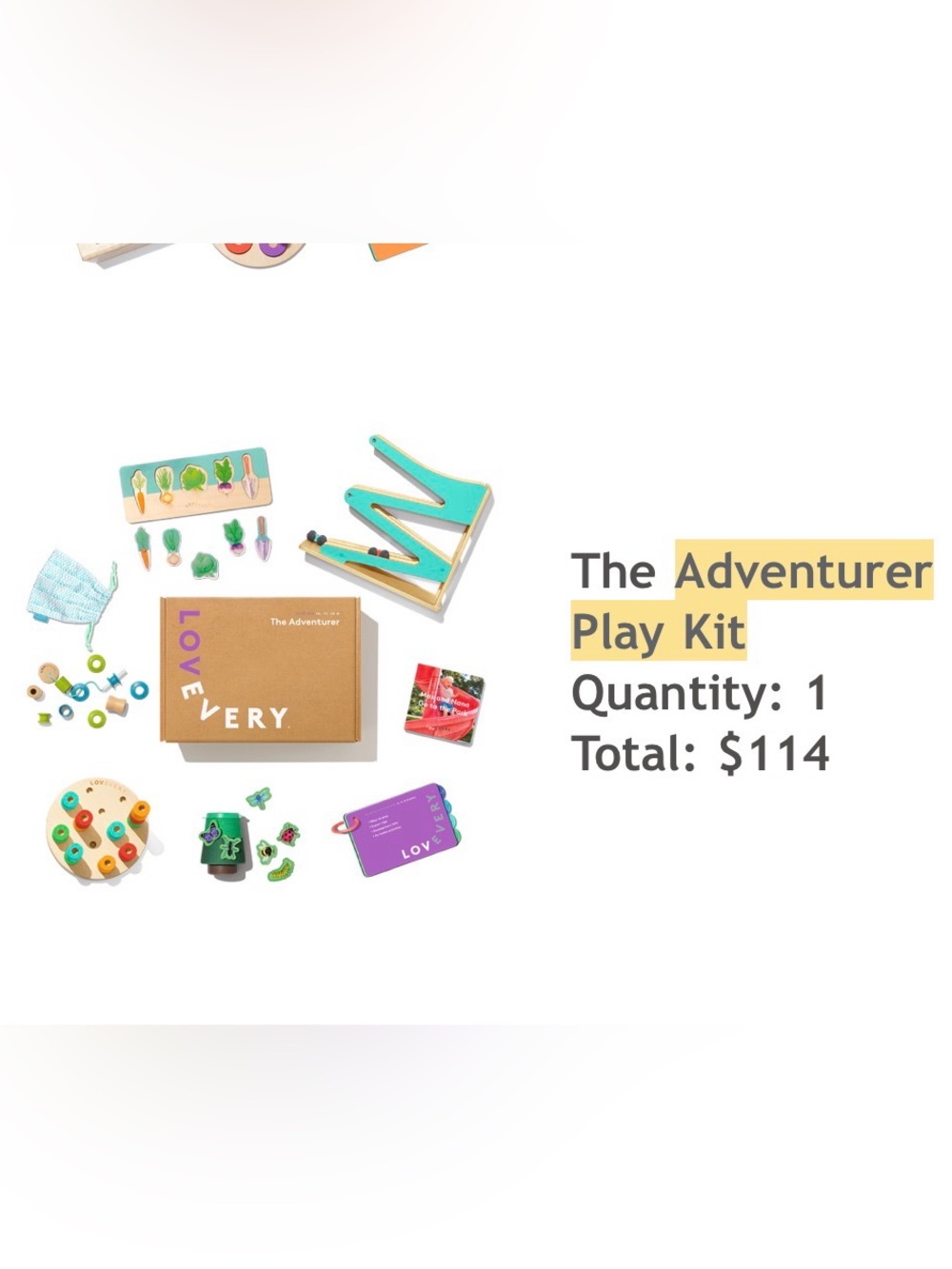Lovevery The Adventurer Play Kit
Ages 16,17,18 months